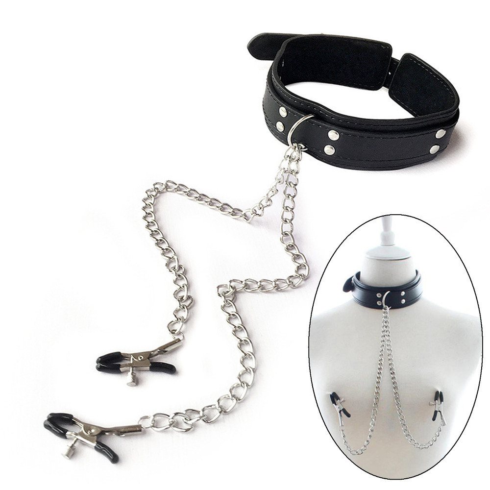 Cool Punk Choker Leather Neck  - огляд і ціна Leatherwork Clamp