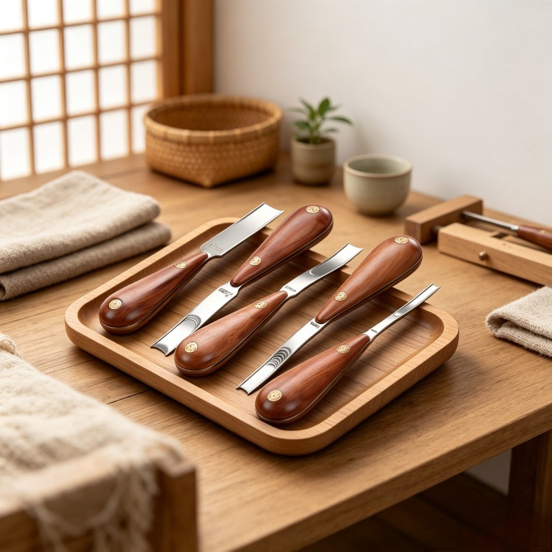 Wide Rosewood Skiving Knife, L - огляд і ціна Leather Edge Beveler