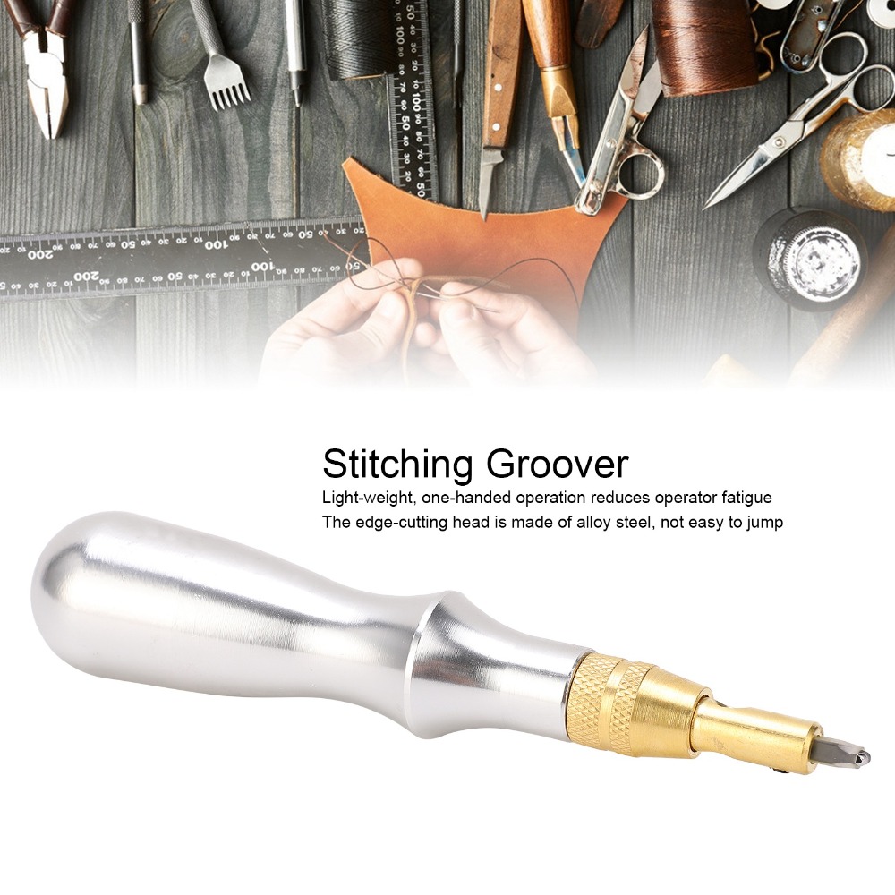 7pcs Aluminum Handle Stitching - огляд і ціна Leather Edge Beveler